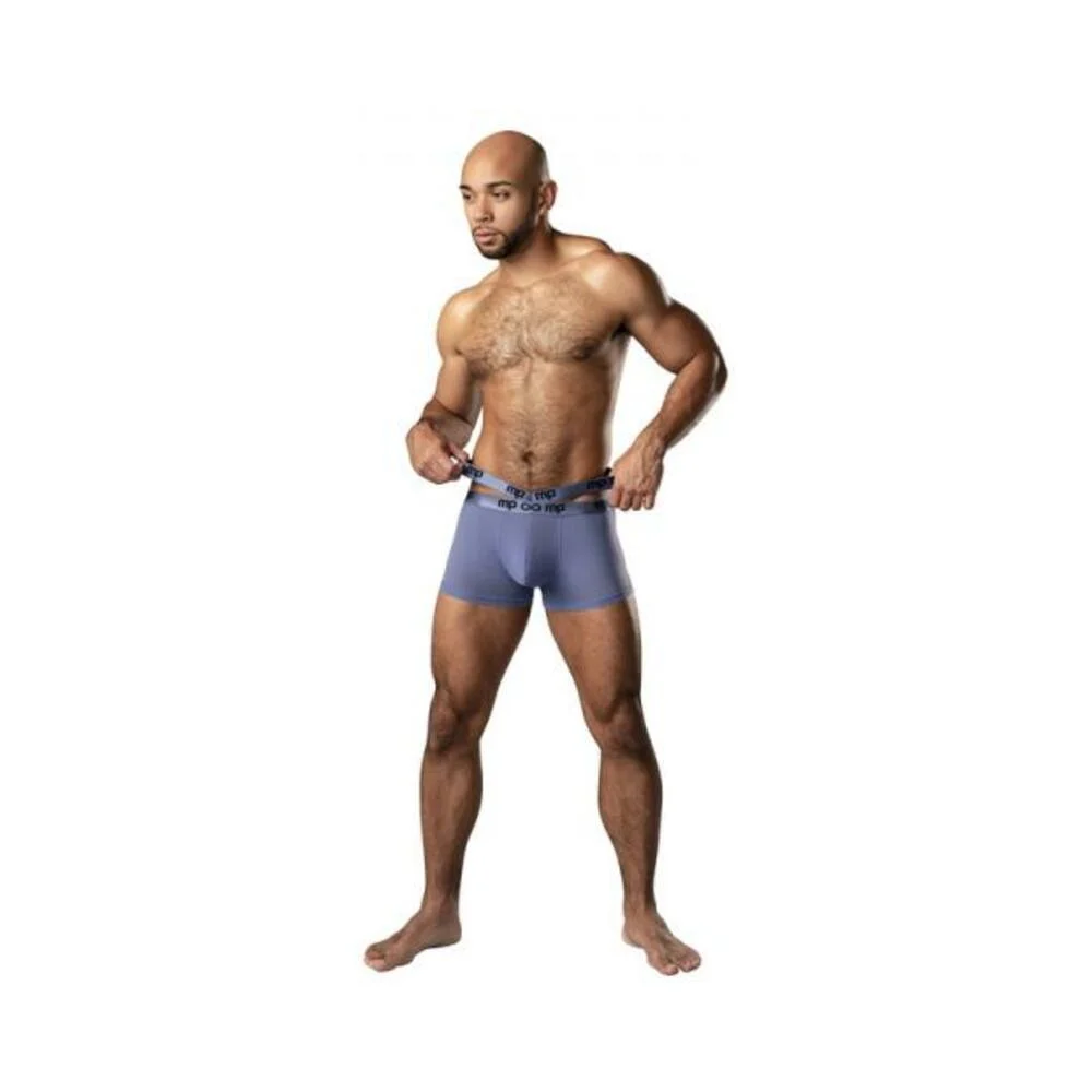 Male Power Infinite Comfort Amplifying Strappy Pouch Short Periwinkle