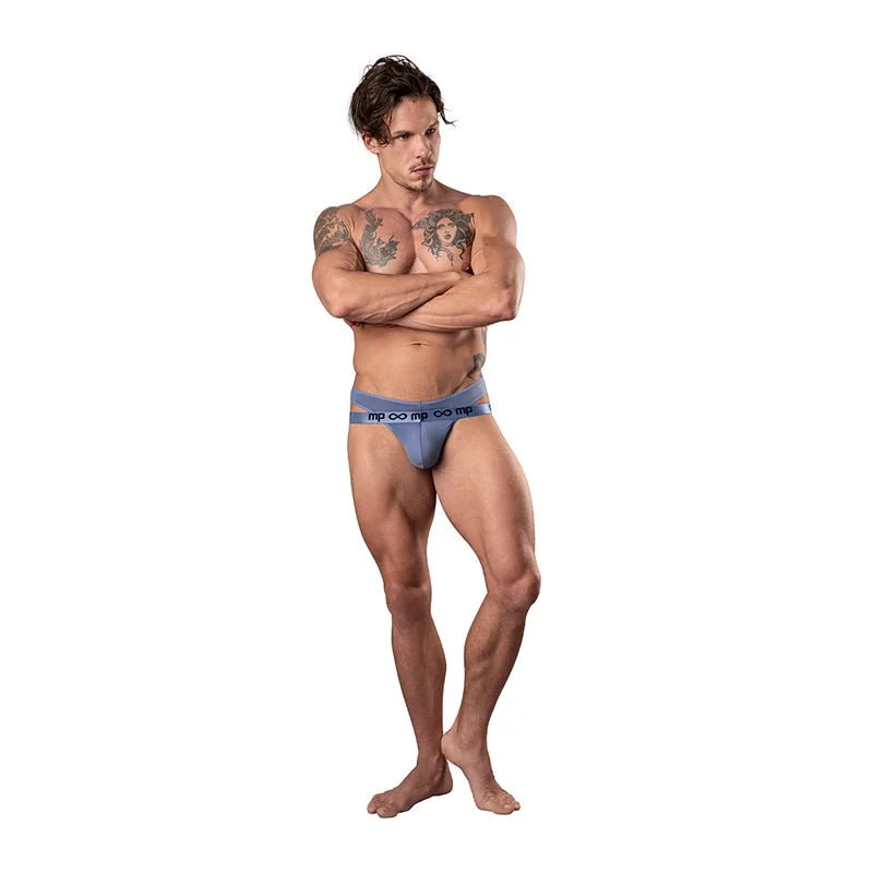 Male Power Infinite Comfort Amplifying Strappy Thong Periwinkle
