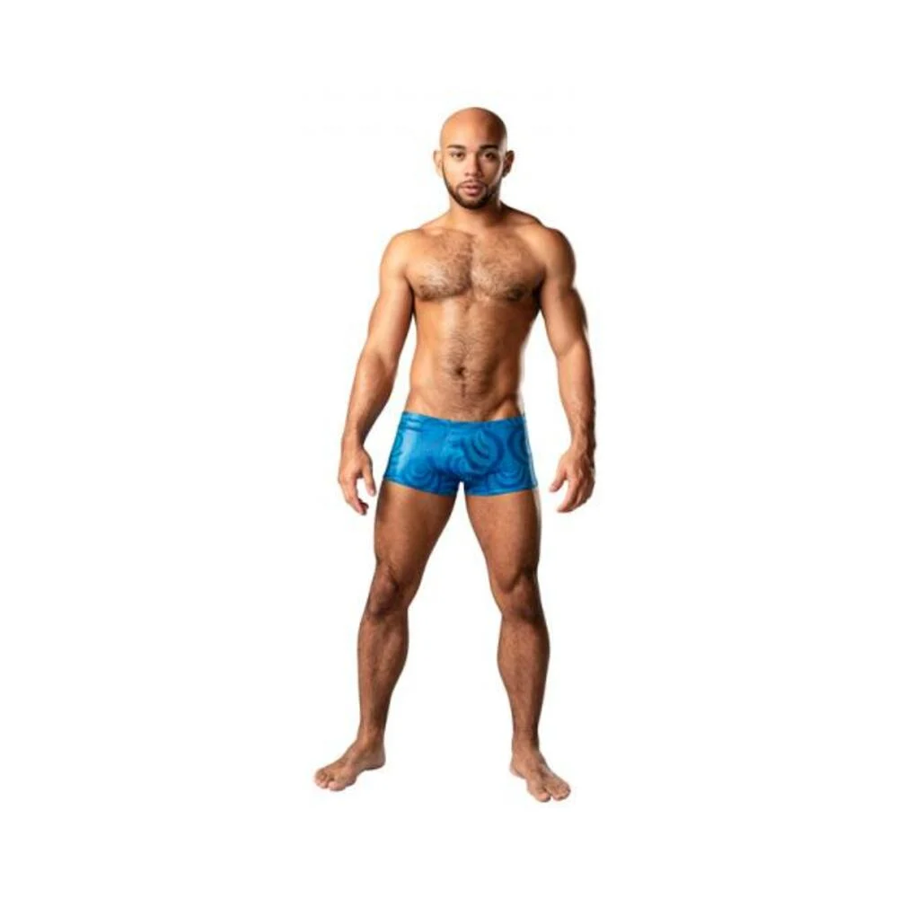Male Power KaleiDickscope Mini Short Sky Blue