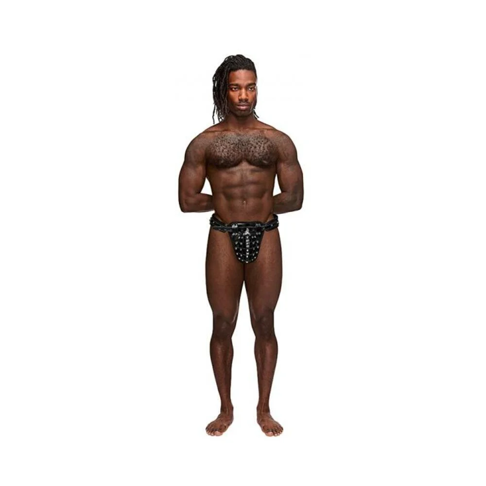 Male Power Leather Taurus Black Os