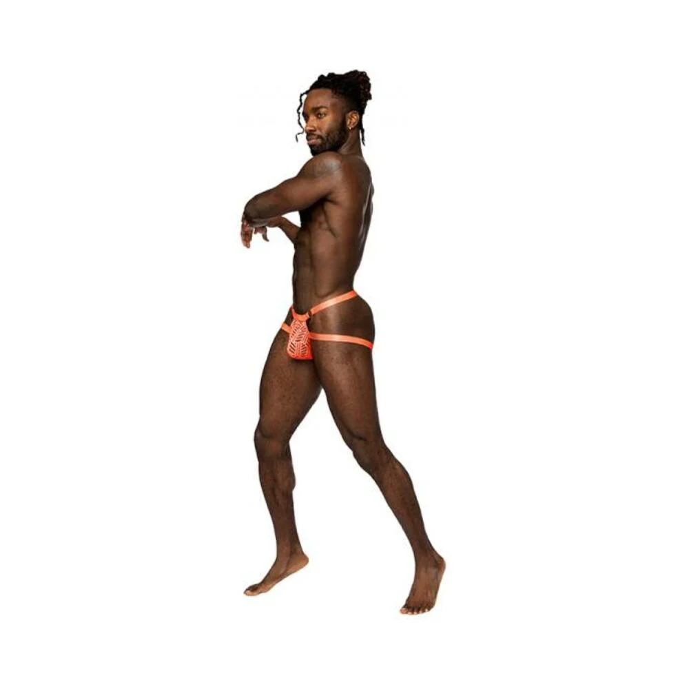 Male Power Rude Awakening Ring Jock Neon Orange