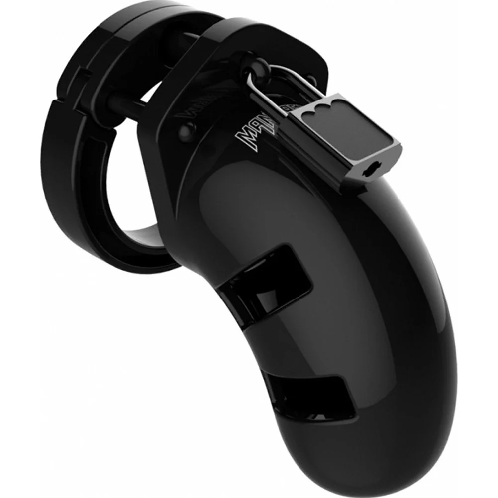 ManCage Model 01 Chastity Penis Cage, 3.5", Black