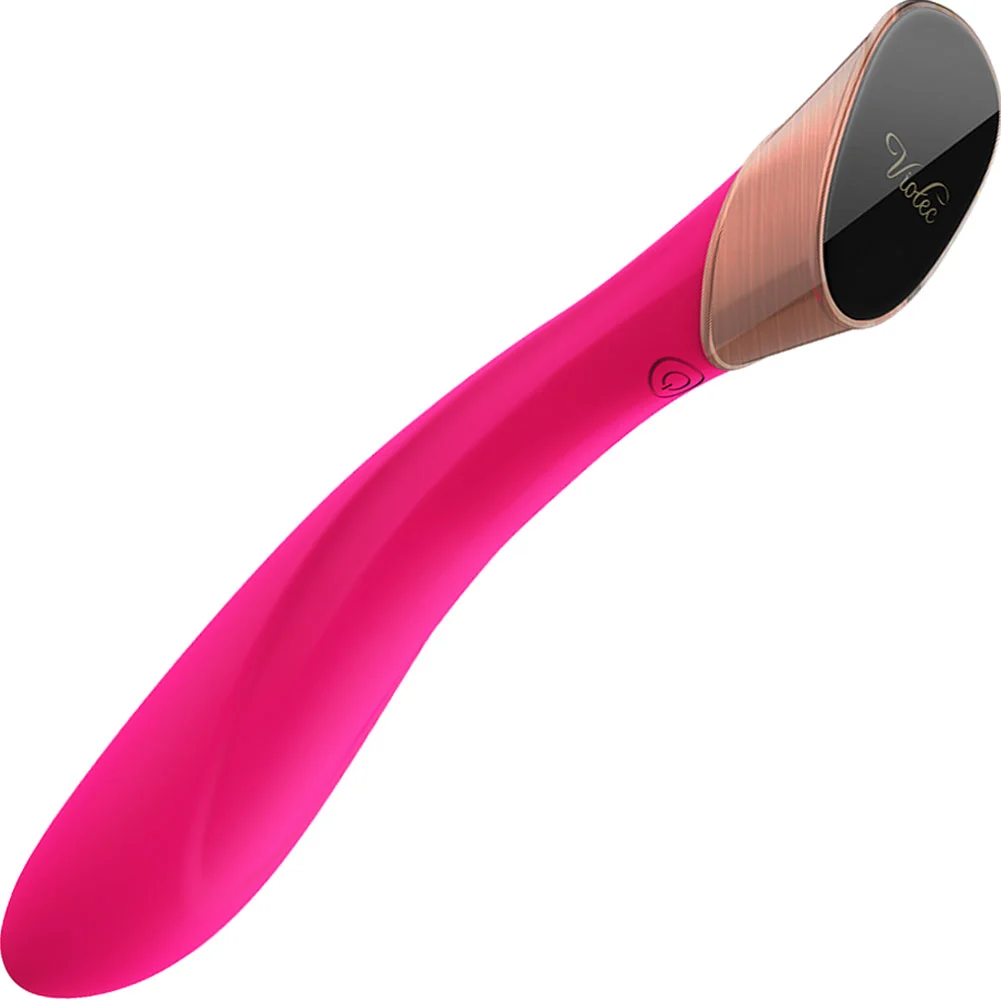 Manto Touch Panel G-Spot Vibrator, 8.75", Fuchsia