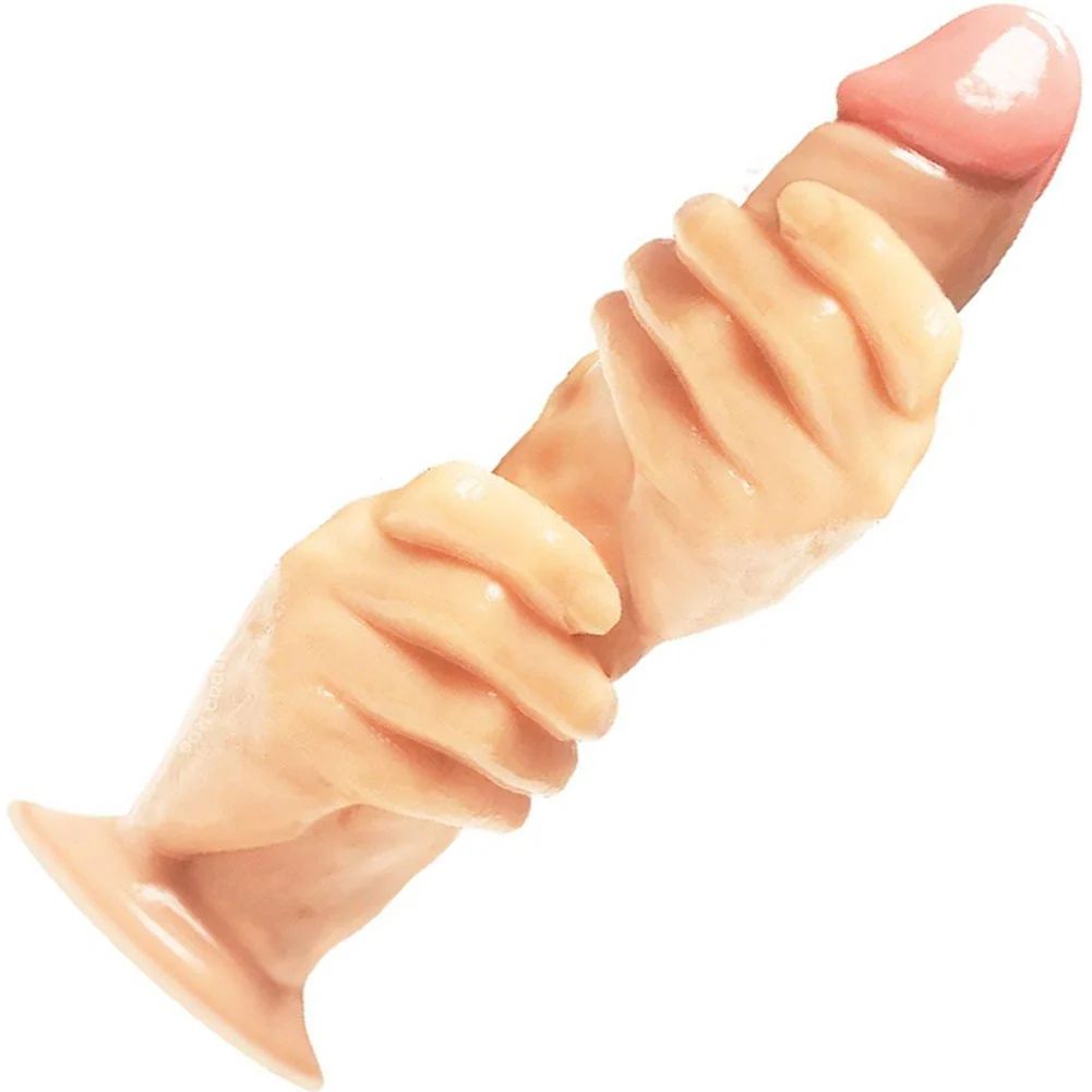 Massive Twin Fisted Grip Dildo, 13", Vanilla