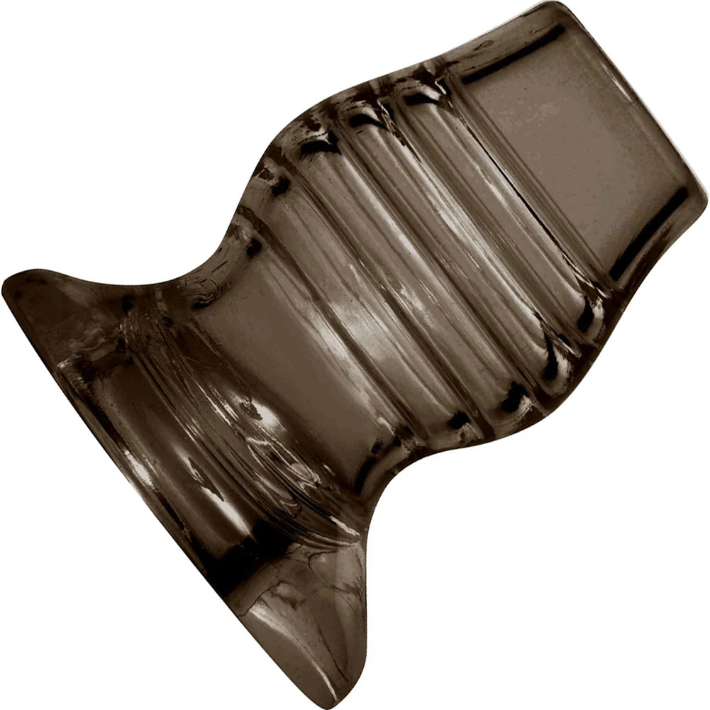 Master Series Excavate Hollow Tunnel Anal Plug, 4.3", Black