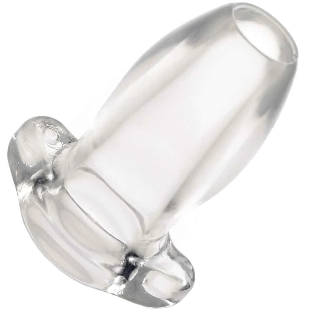 Master Series Gape Glory See Through Hollow Anal Plug, 4", Clear