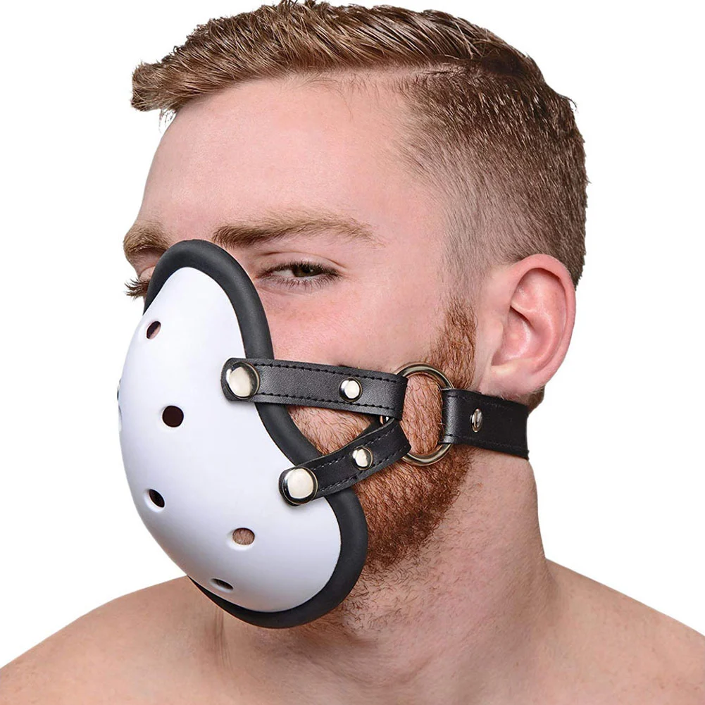 Master Series Musk Adjustable Athletic Cup Muzzle, One Size, White