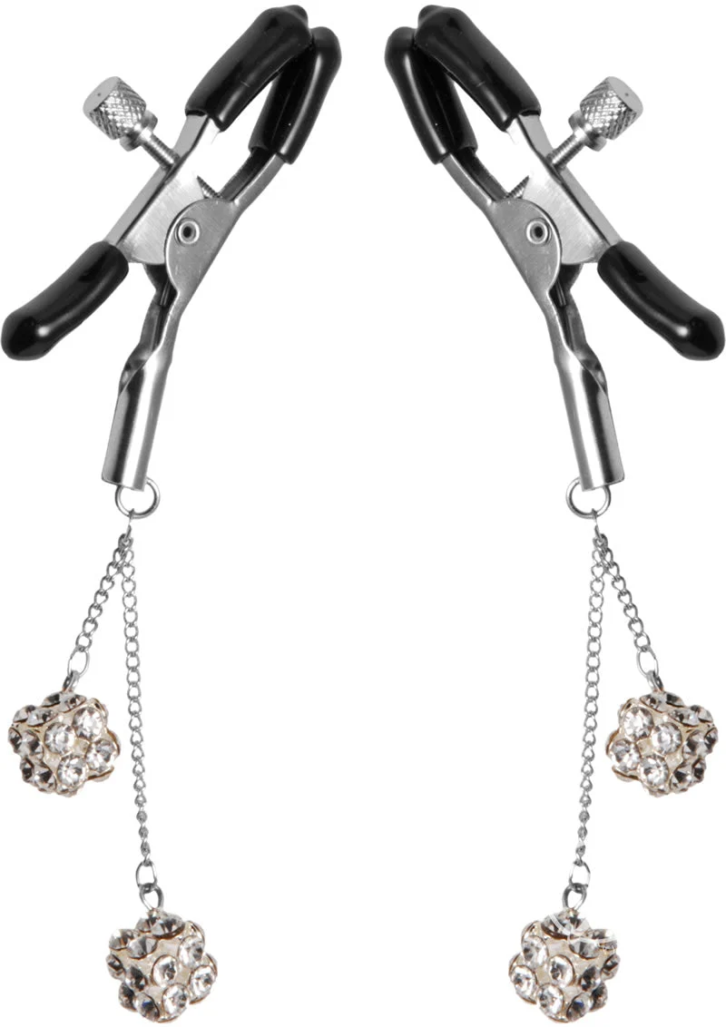 Master Series Ornament Adjustable Nipple Clamps W/ Jewel Accents
