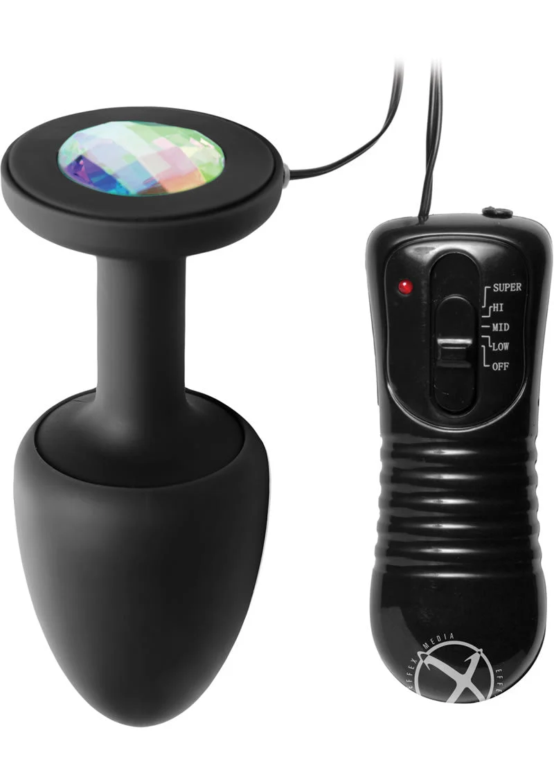 Master Series Paragon Gem Accented Vibrating Anal Plug