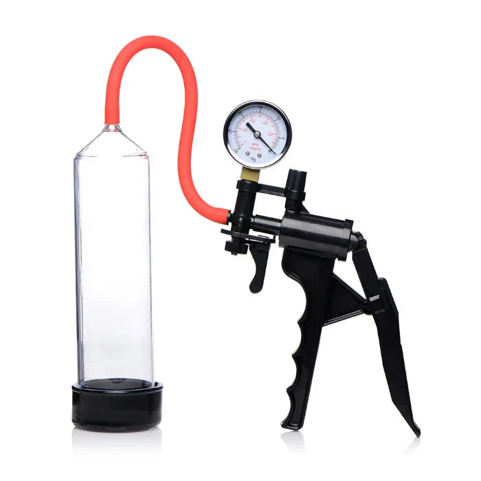 Master Series Penis Pump With Ergonomic Hand Pump And Pressure Gauge For Stronger Erections