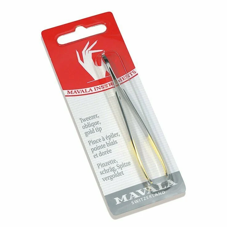 Mavala Oblique Tweezer with Gold Tips