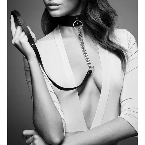 The Maze Collection Wide Choker and Leash by Bijoux Indiscrets