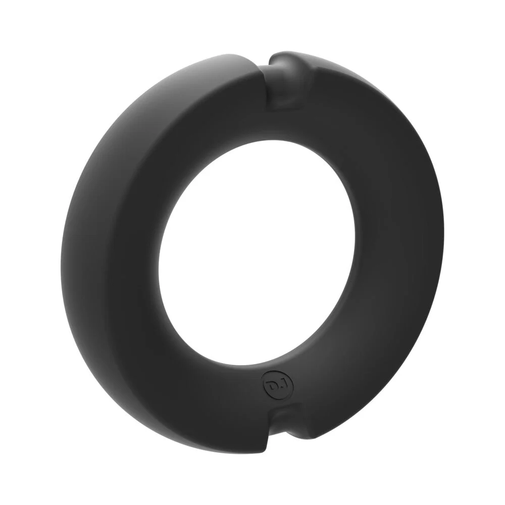 Merci Silicone Covered Metal Cock Ring 50mm Black