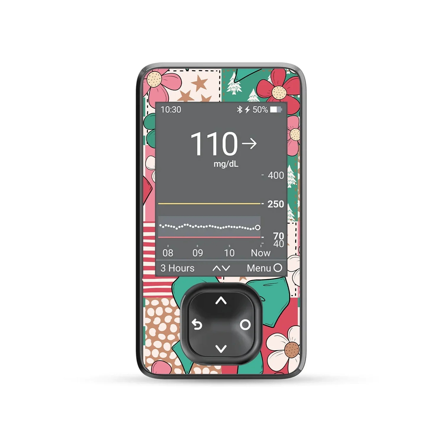 Merry Coquette Dexcom G7 and G6 Touchscreen Receiver Sticker - Pump Peelz