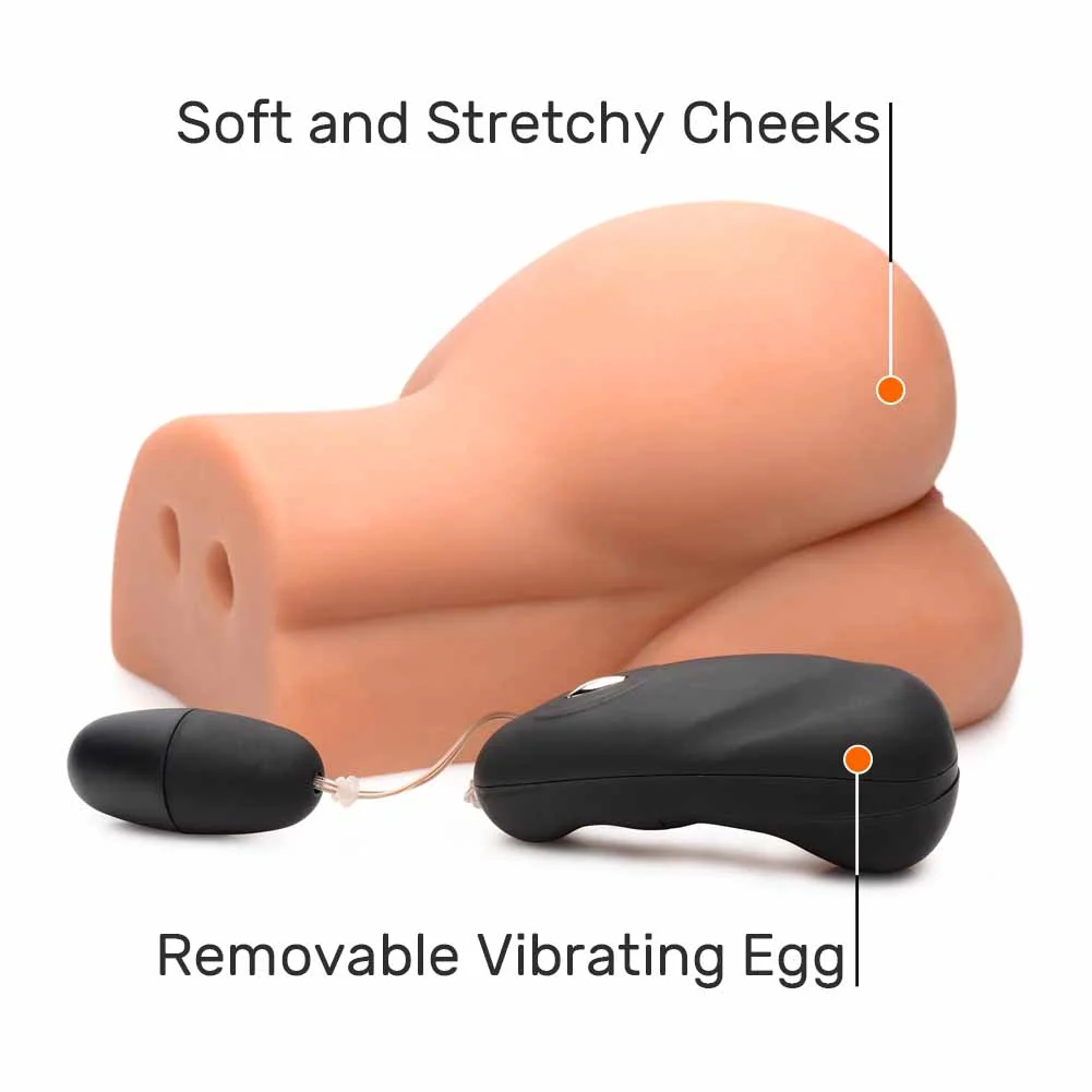 Mistress Side Saddle Vibrating Realistic BioSkin Masturbator, Latte Alexis