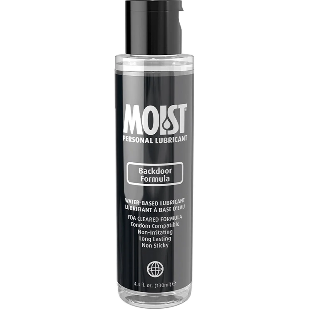 Moist Personal Lubricant Backdoor Formula, 4.4 fl.oz (130 mL)