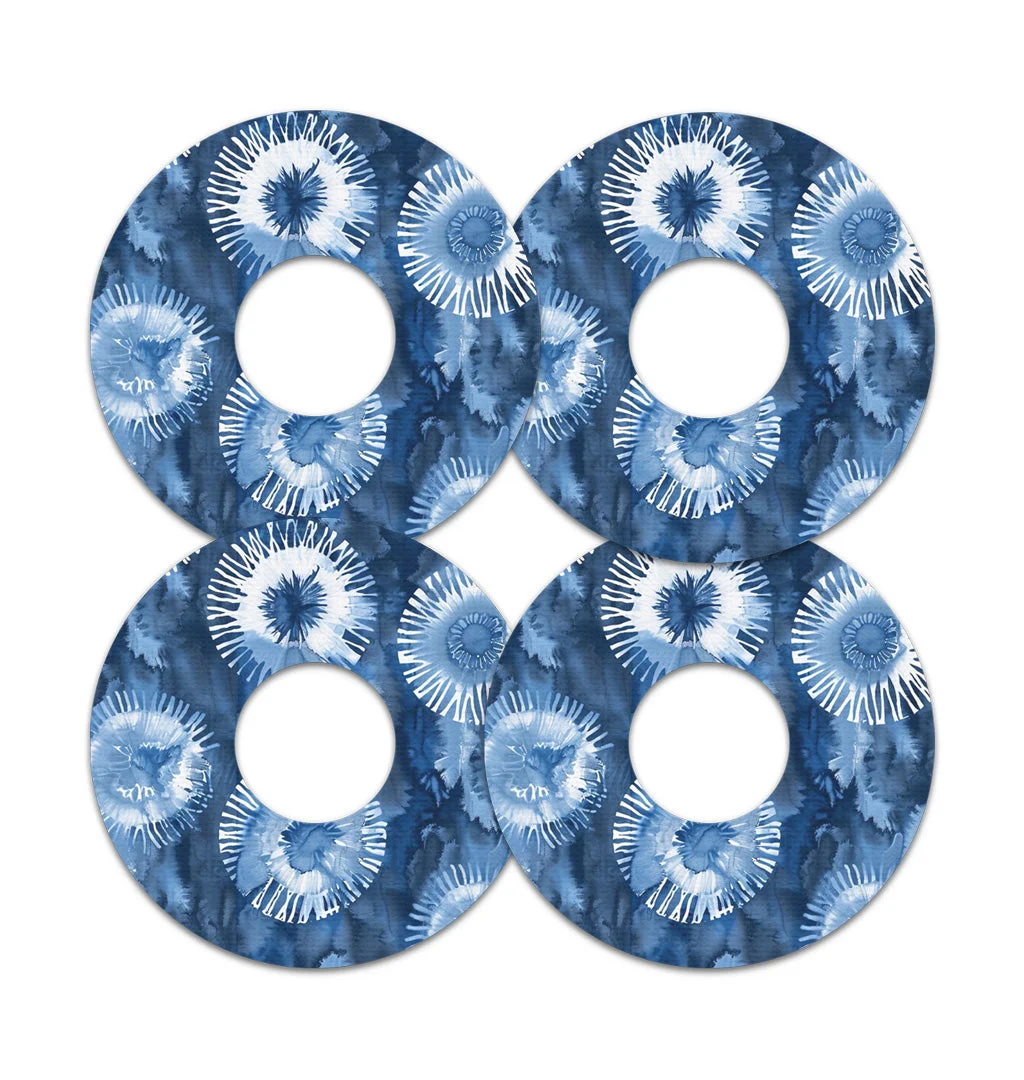 Monochrome Blue Tie Dye FreeStyle Libre 3 Plus & LingoPatch Tape - Pump Peelz