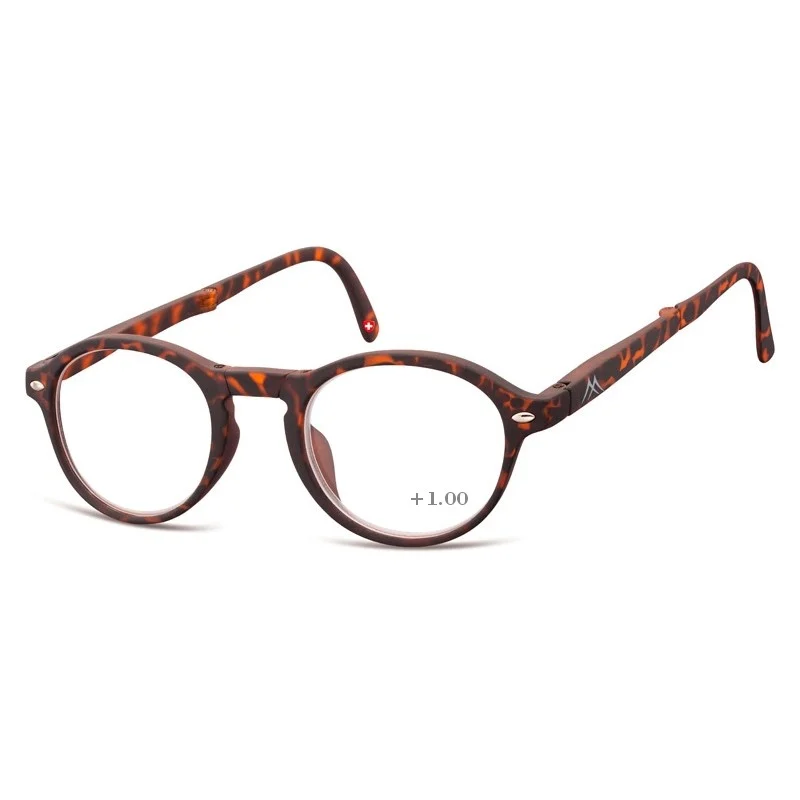 Montana Eyewear Folding Reading Glasses Unisex Turtle