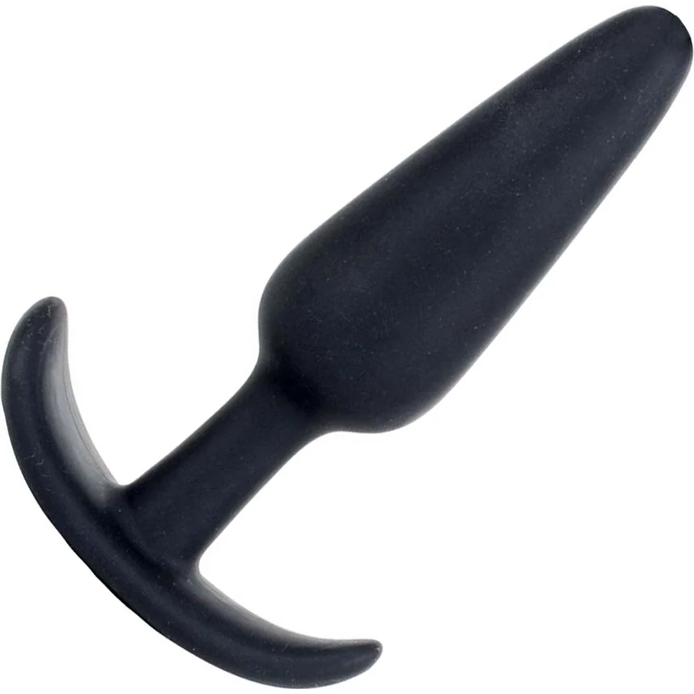 Mood Naughty 1 Series Tapered Silicone Plug, 4.5", Black