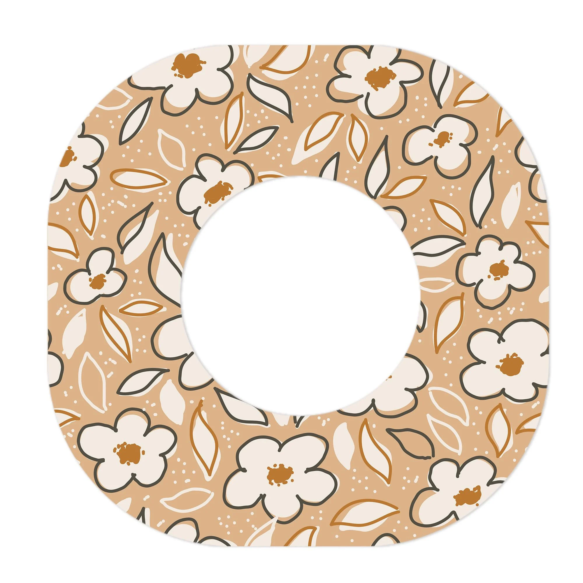 Muted Floral Dexcom G7 and Stelo Patch Tape - Pump Peelz