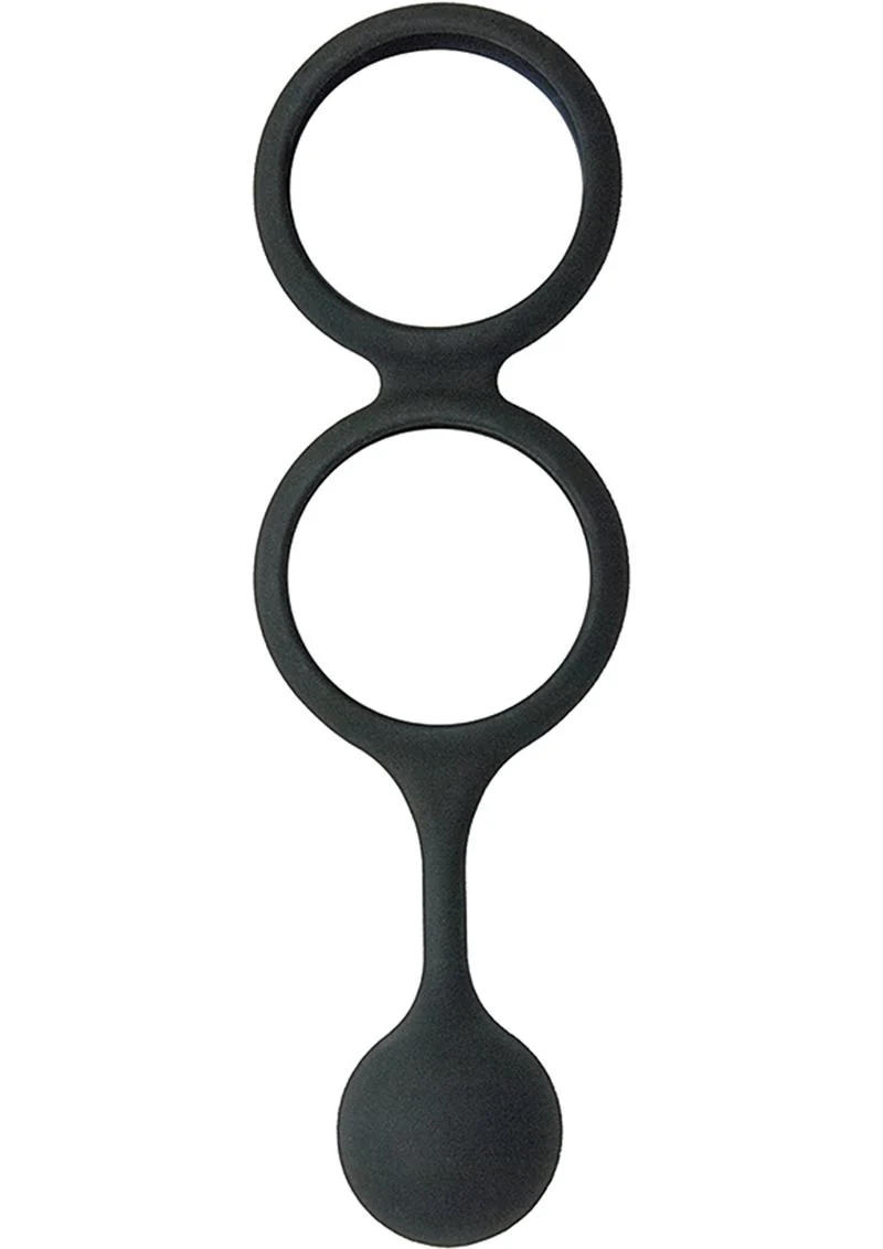 My Cock Ring Scrotum Ring with Weighted Ball Banger Silicone Cock Ring