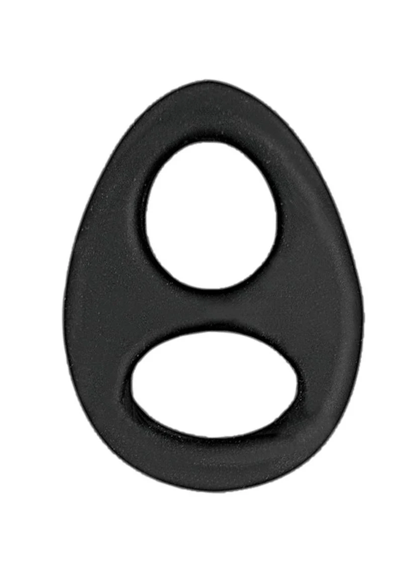 My Cockring Double Ring Silicone Cock and Scrotum Ring