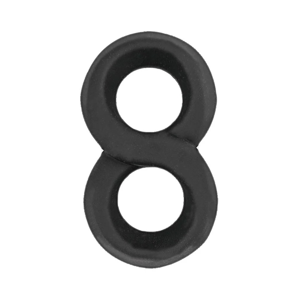 My Cockring Figure Eight Cock & Scrotum Ring Black