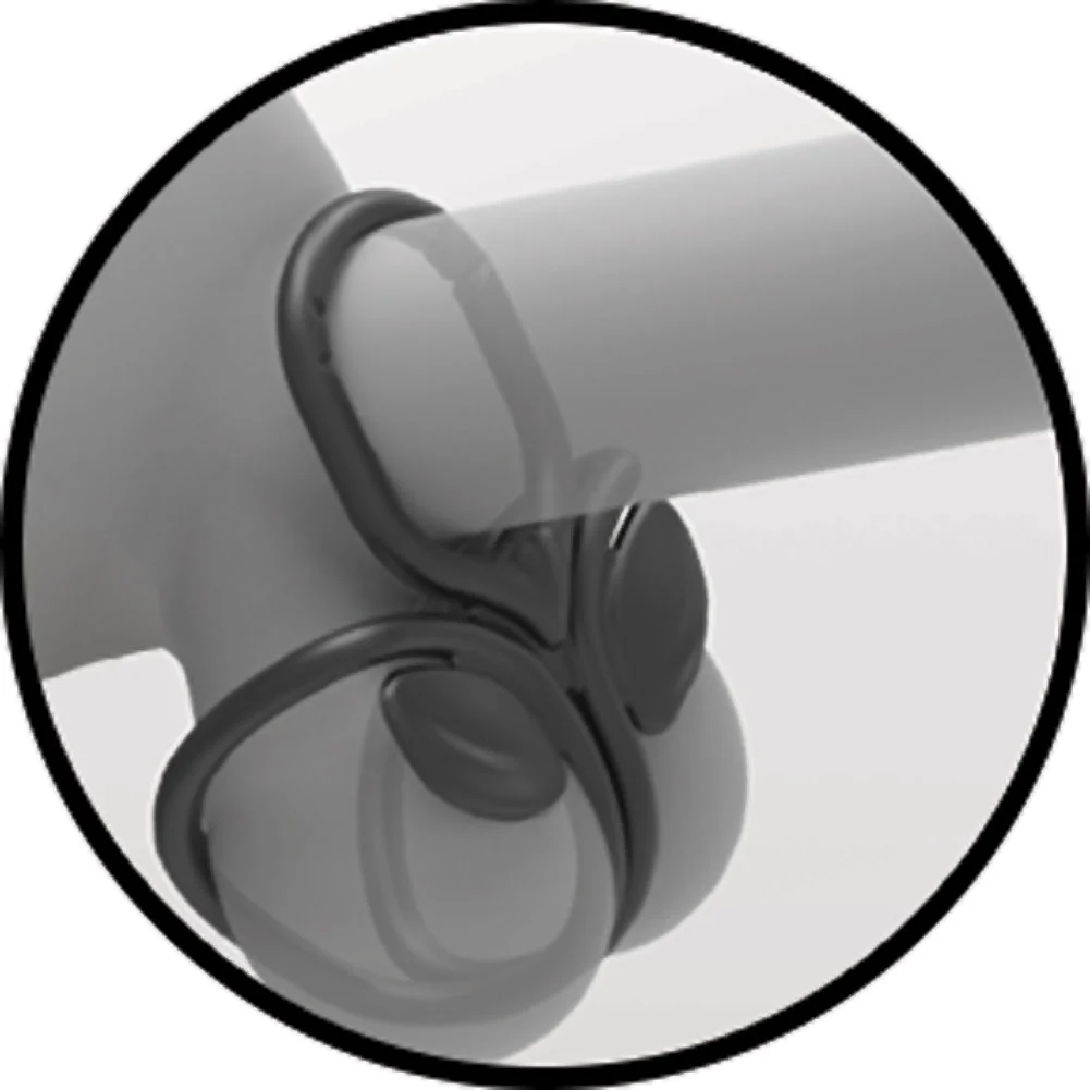 My Penis Ring The Triad Penis Ring & Ball Cinch, Black