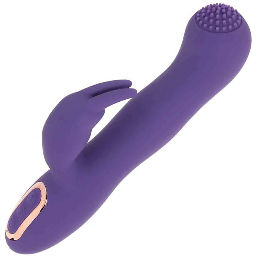 My Secret Erotica Rechargeable Rabbit Vibrator, 8.5", Purple