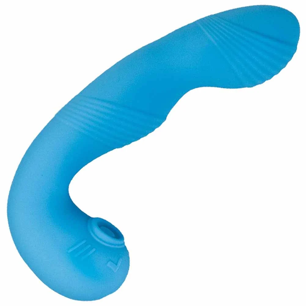 My Secret G-Spot and Tapping Dual Action Intimate Massager, 6.5", Blue