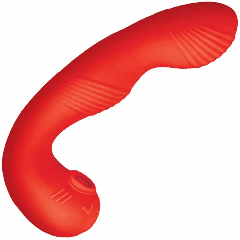 My Secret G-Spot and Tapping Dual Action Intimate Massager, 6.5", Red