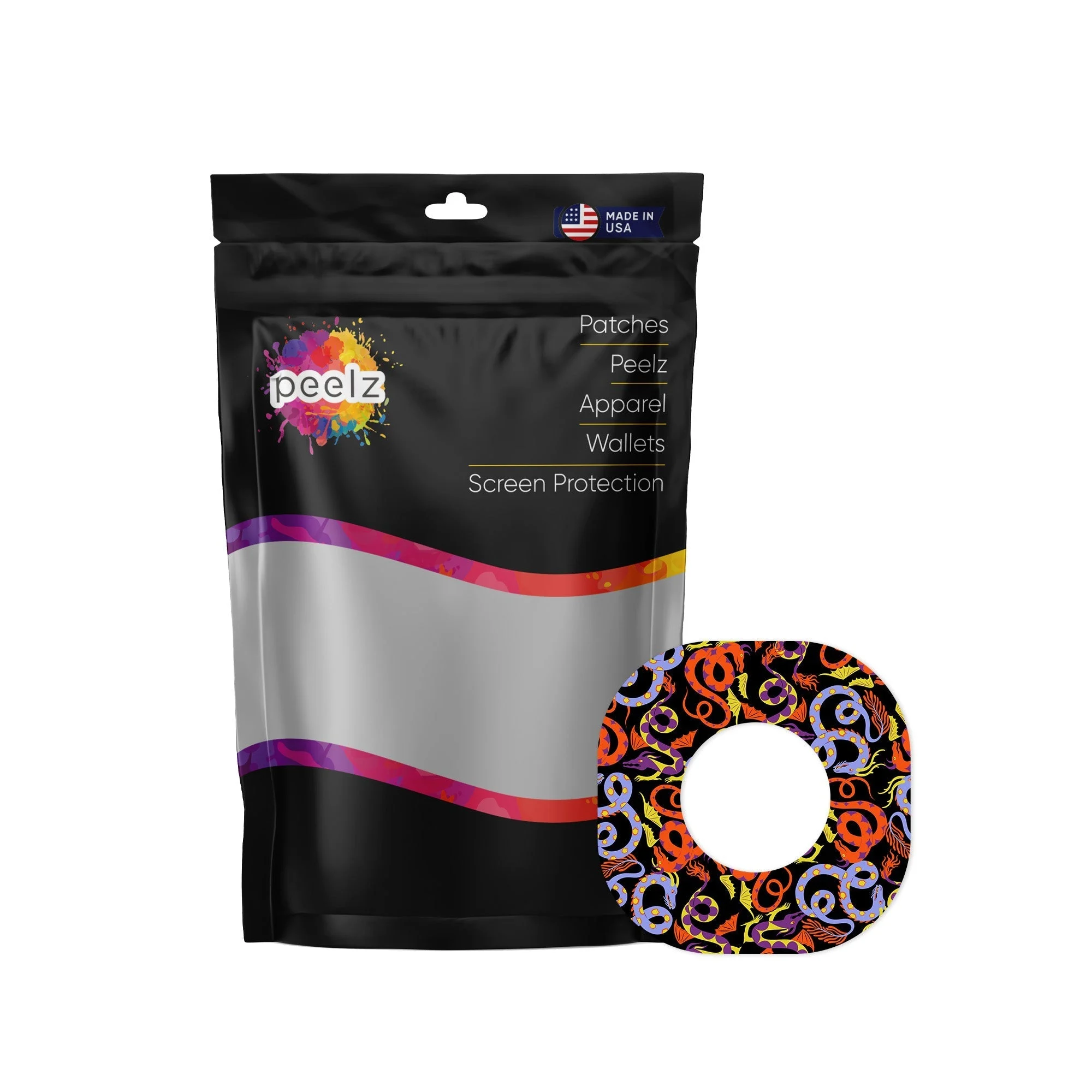 Mystic Dragons Dexcom G7 and Stelo Patch Tape - Pump Peelz