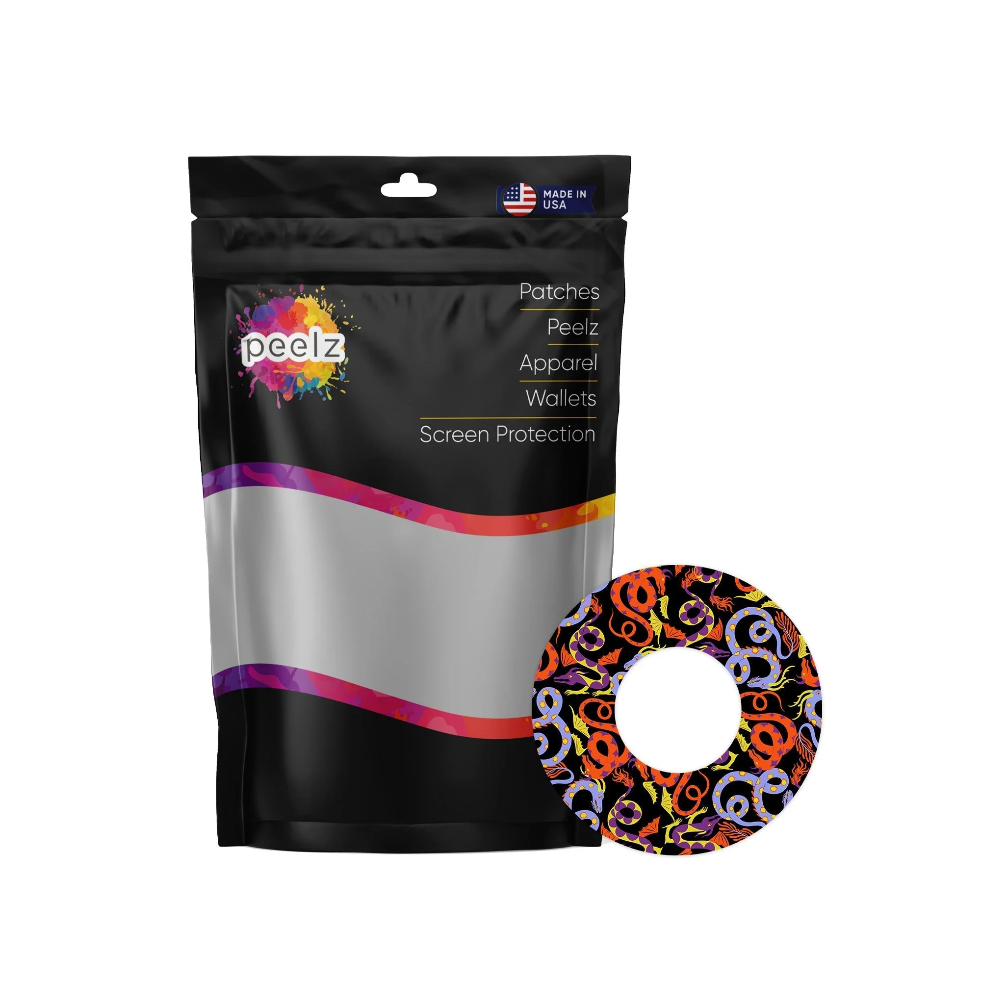 Mystic Dragons PatchTape Designed for the FreeStyle Libre 2