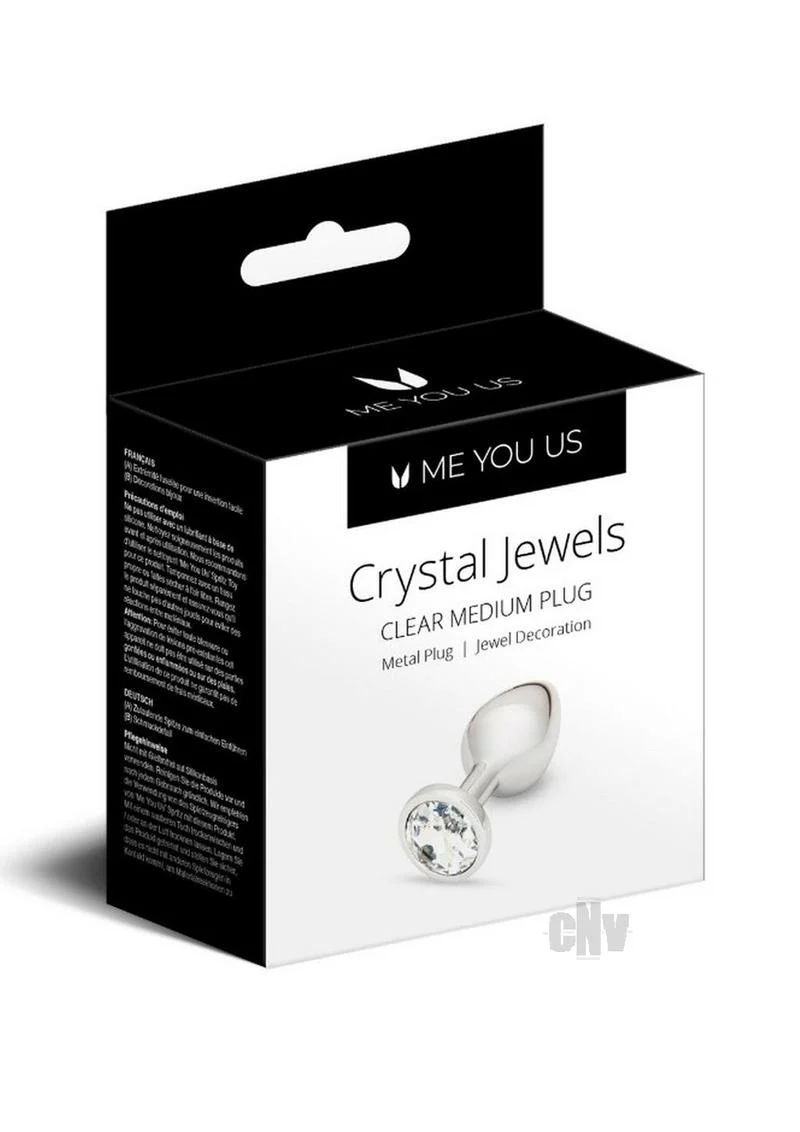Myu Crystal Jewels Butt Plug, Clear