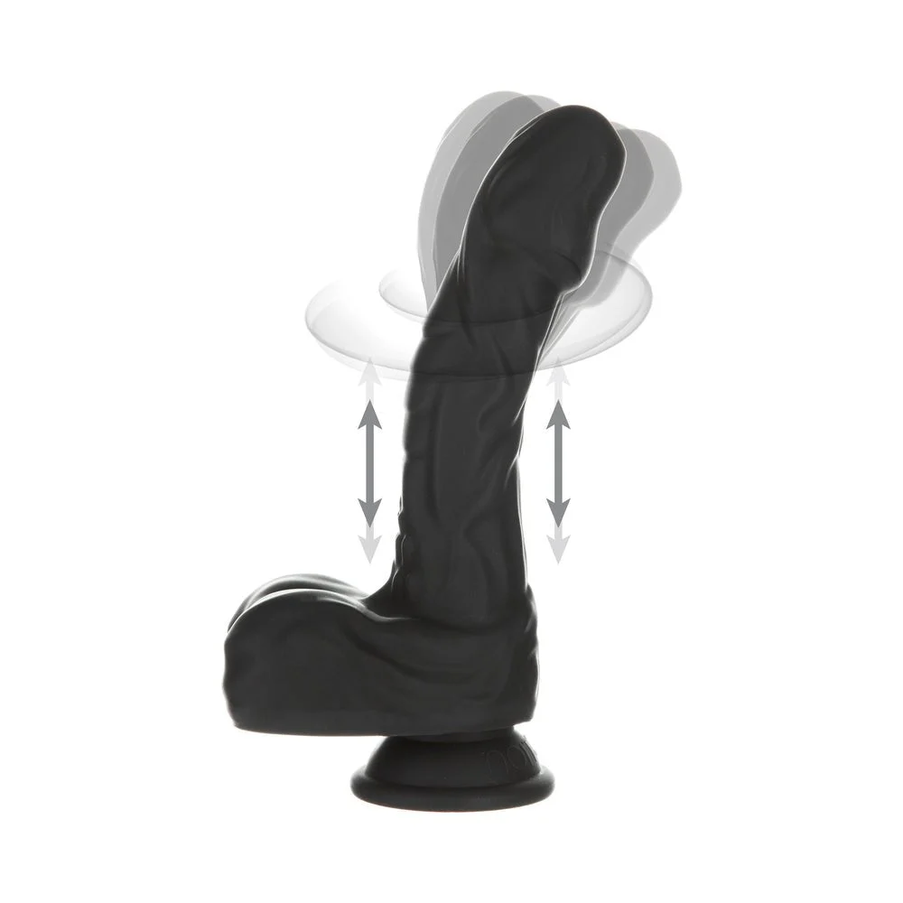 Naked Addiction Noir 8.6 In. Rotating And Thrusting Vibrating Dildo With Remote