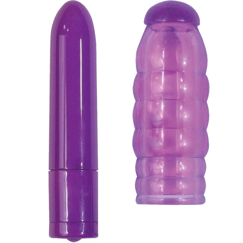 Nasstoys 3 Speed Orgasmic Stimulator Swirl Bullet Vibe, 3", Purple