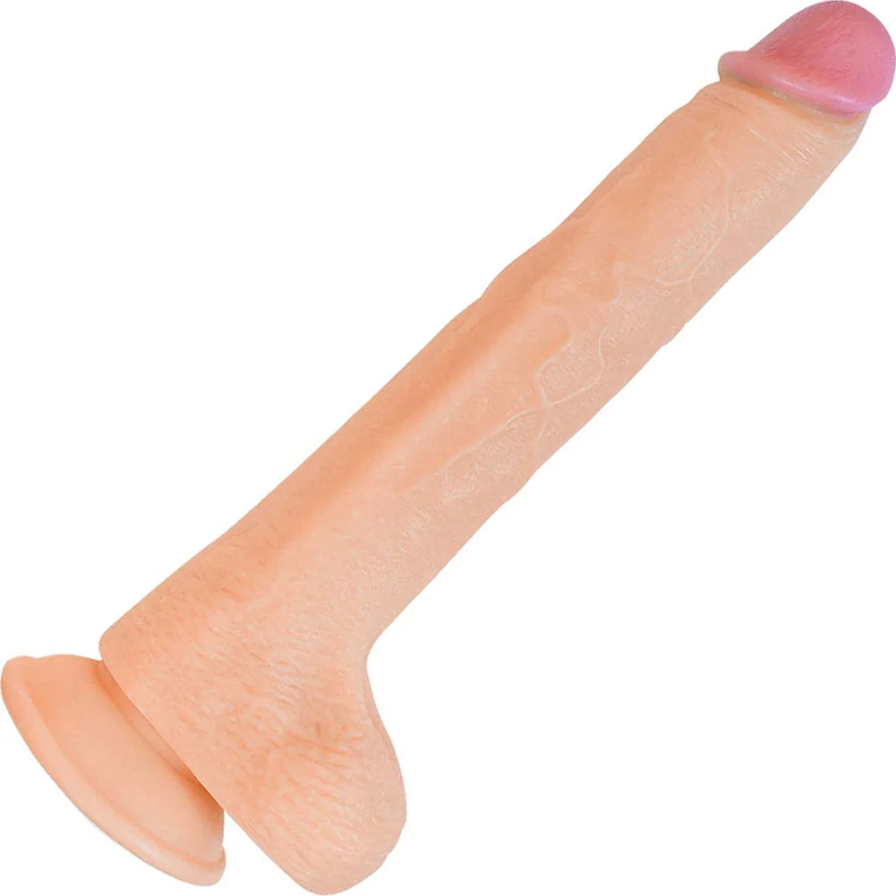 Nasstoys Hero Straight Dildo with Suction Cup Base, 11", Vanilla
