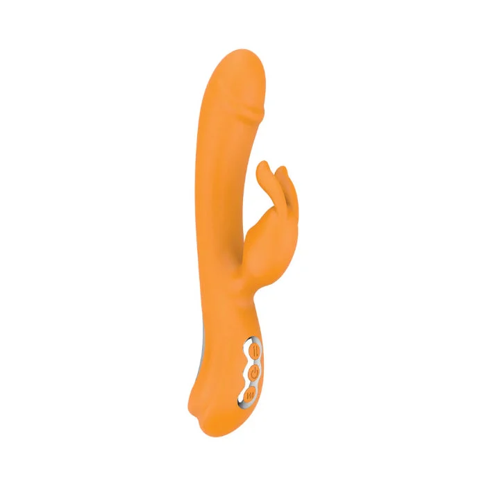 Nasstoys Intruder Wiggling Rabbit Rechargeable Rotating Dual Stimulator With Fluttery Bunny Stimulator