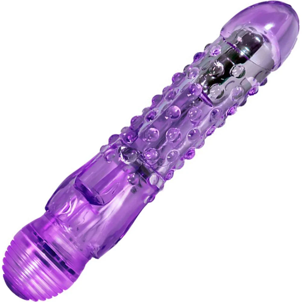 Naturally Yours Bump n Grind Textured Vibrator, 6.25", Purple