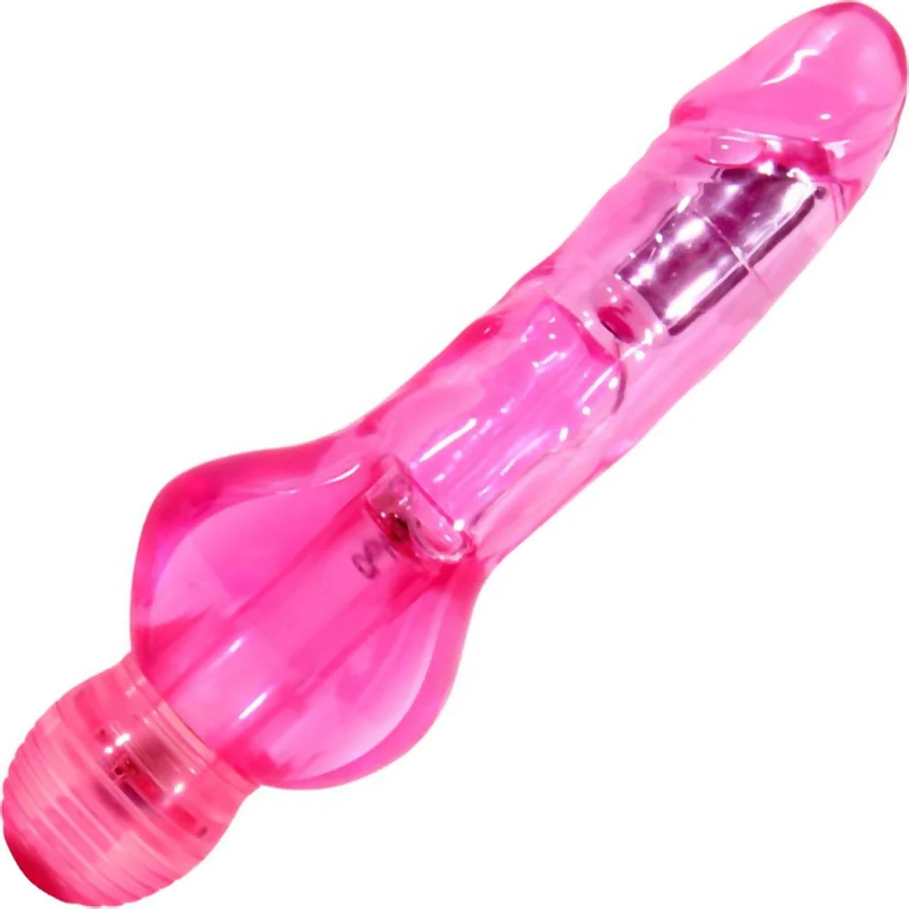Naturally Yours Mr Right Now Thick Bottom Vibrator, 6.5", Pink