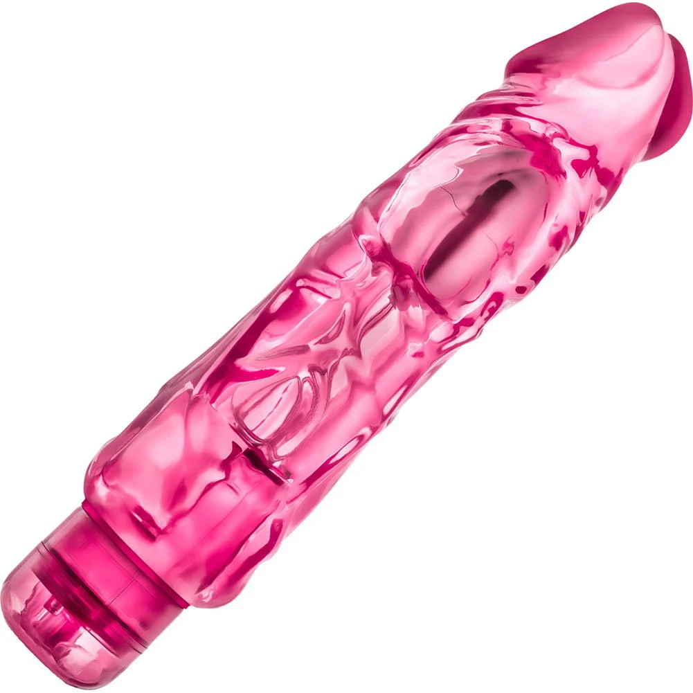 Naturally Yours Wild Ride Vibrating Dong, 9.25", Pink