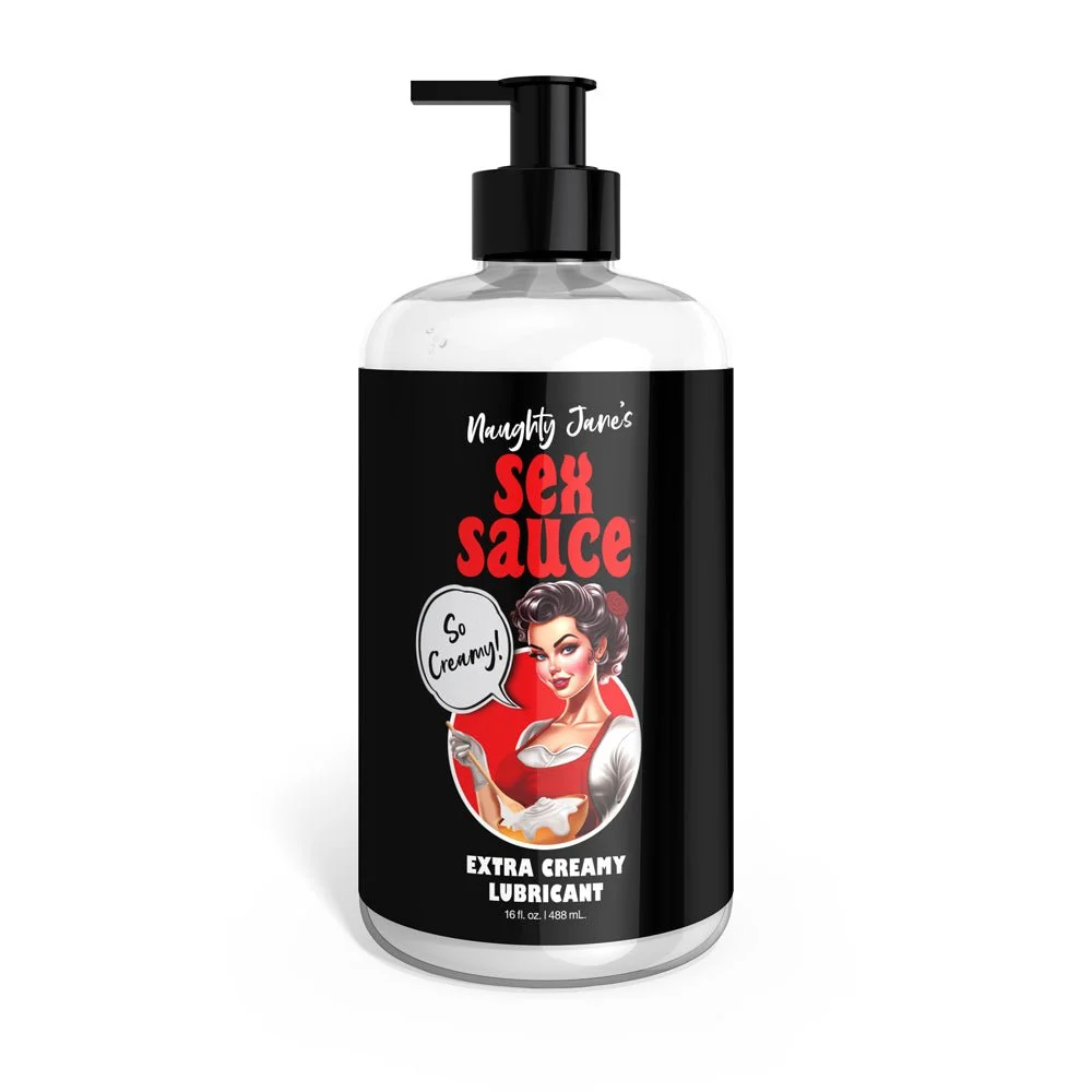 Naughty Janes Sex Sauce Extra Creamy Lubricant 16 Oz