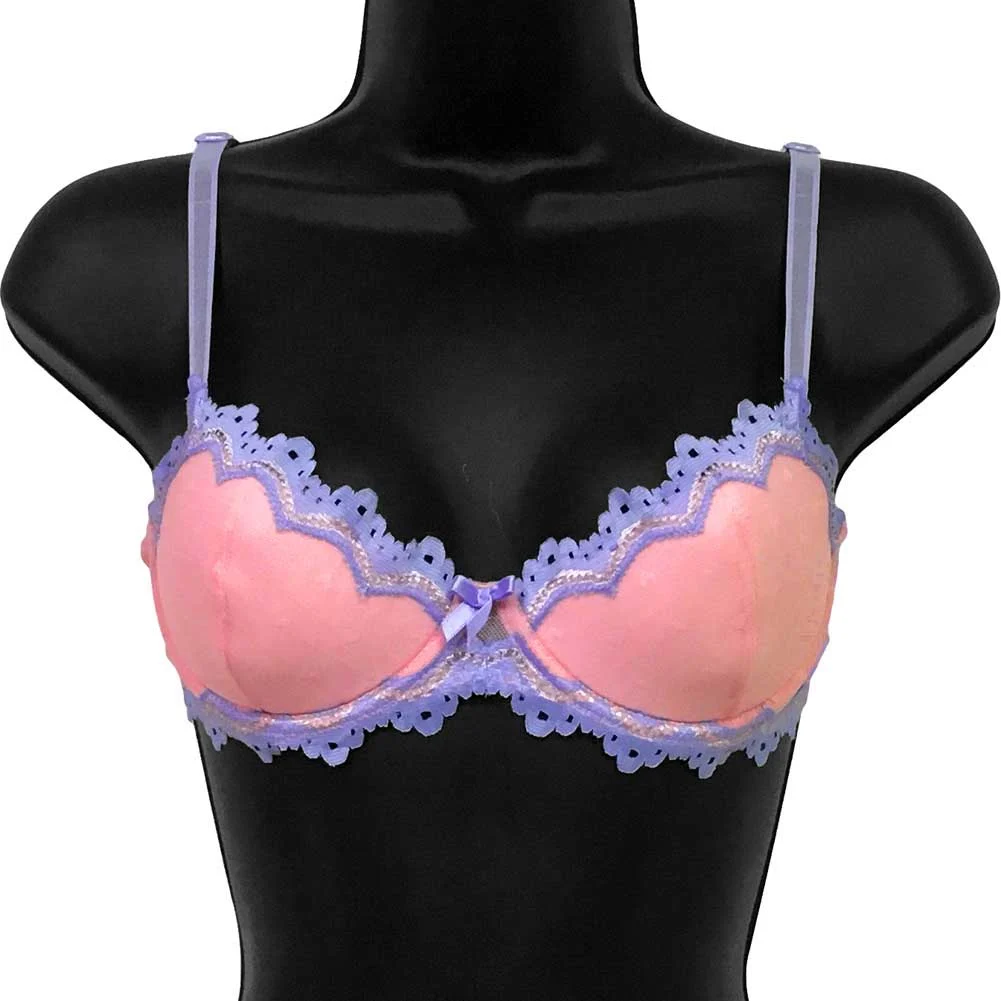 Necessary Objects Bright Idea Molded Underwire Bra, 32A, Pink/Purple