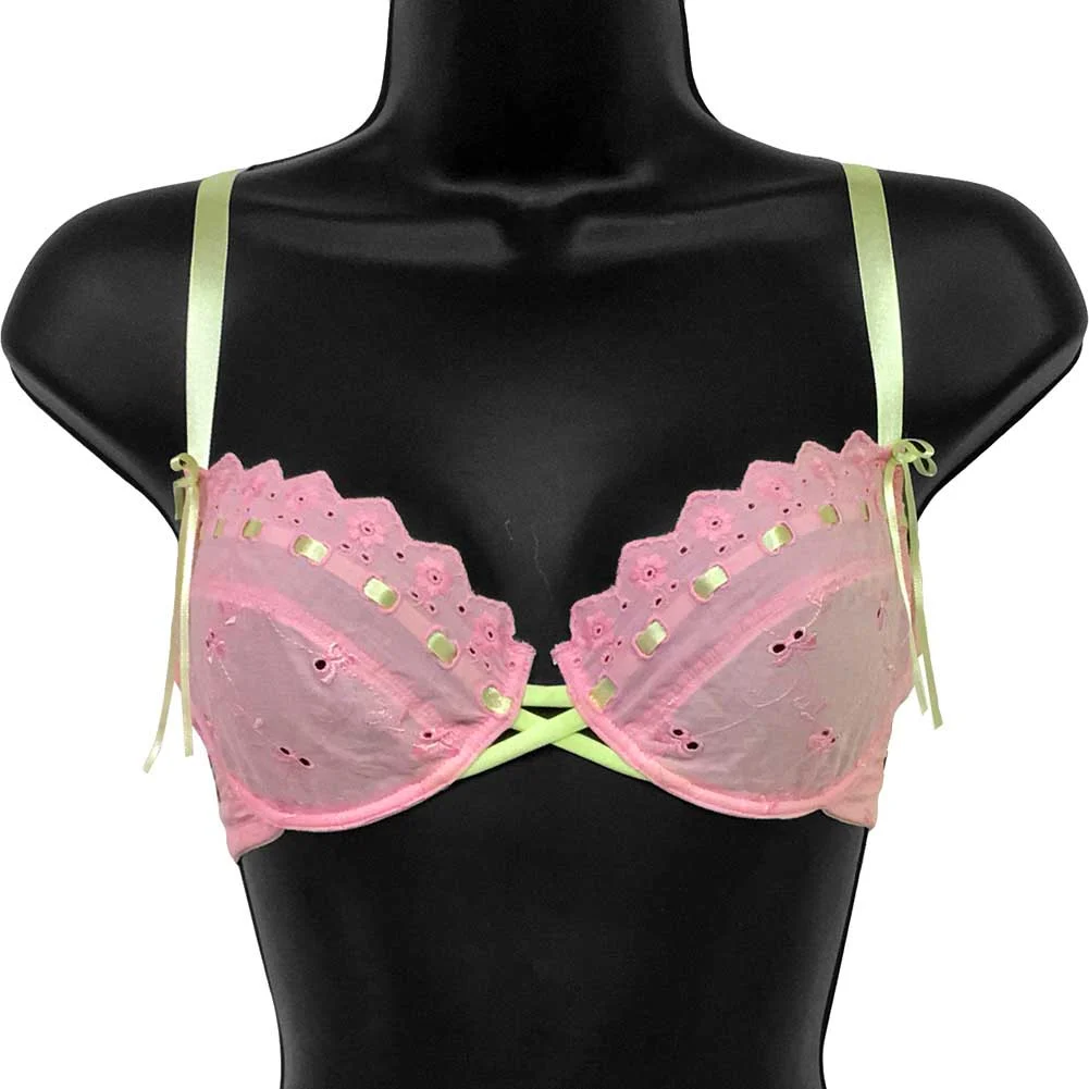 Necessary Objects Lost in Paradise Soft Cup Bra, 34A, Pink