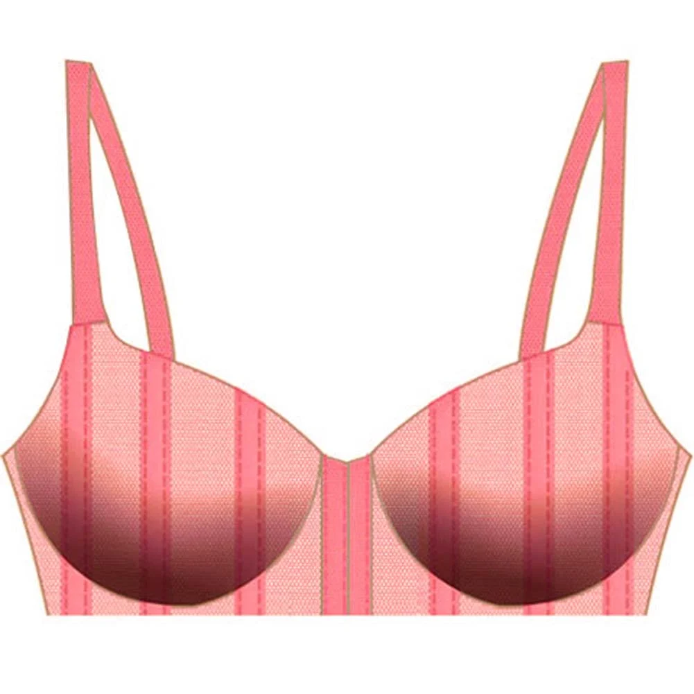 Necessary Objects Vertigo Padded Underwire Bra, 36B, Pink