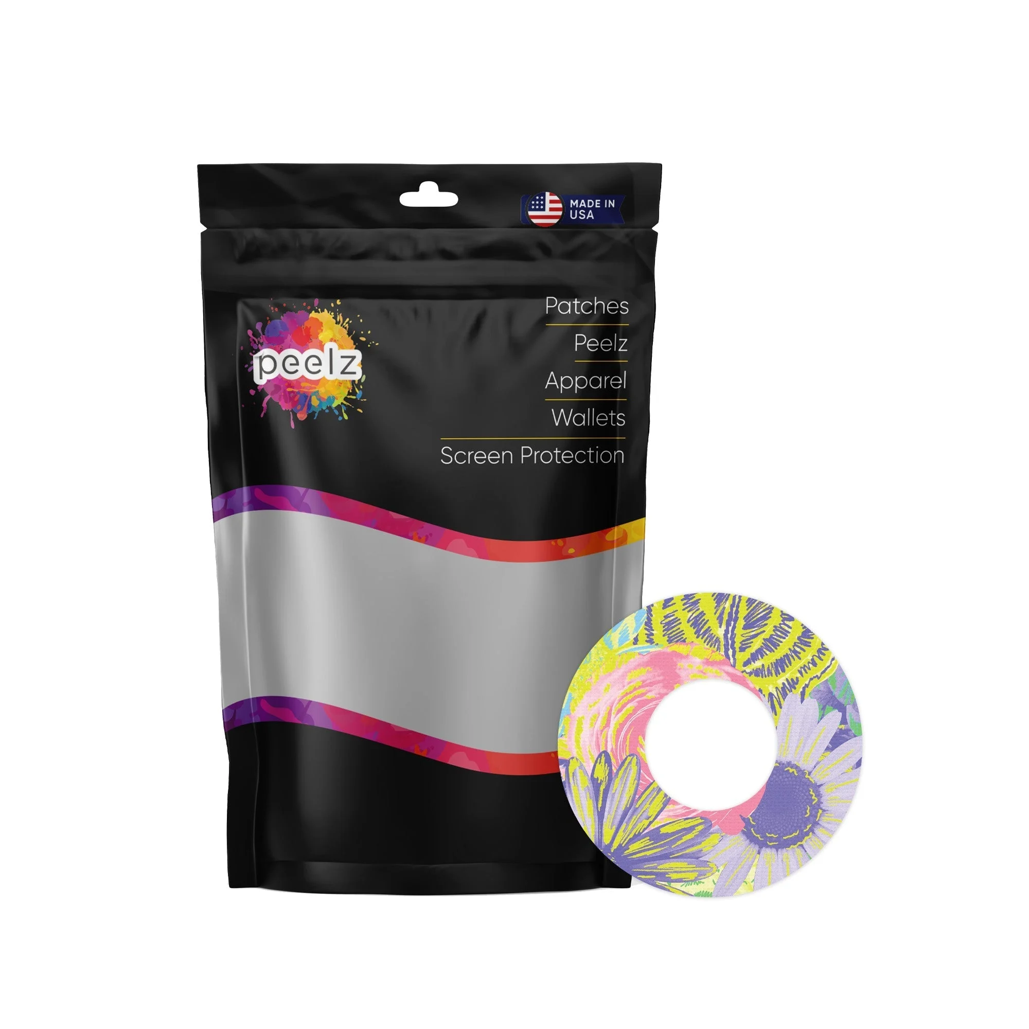 Neon Floral PatchTape Designed for the FreeStyle Libre 2