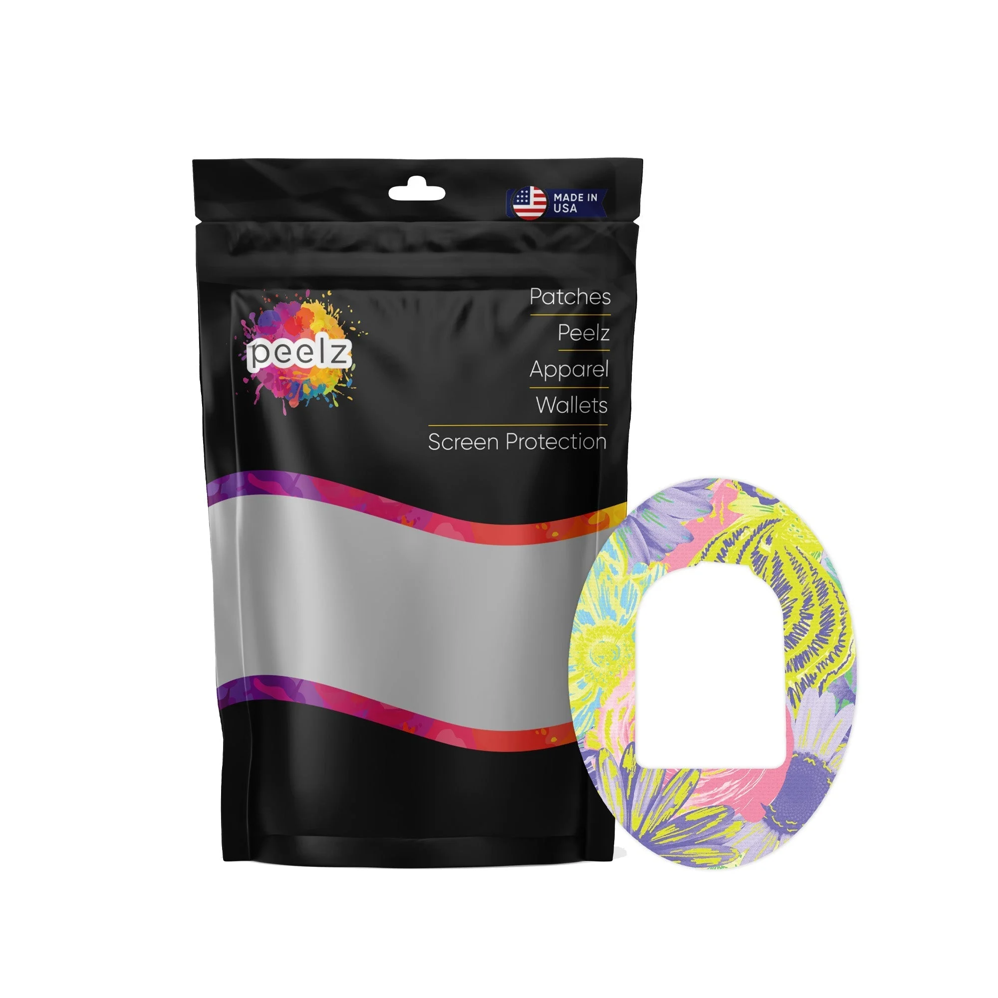 Neon Floral Pod Patch Tape - Pump Peelz