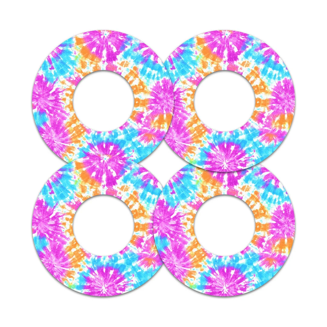 Neon Tie Dye Freestyle Libre 2 Patch Tape - Pump Peelz
