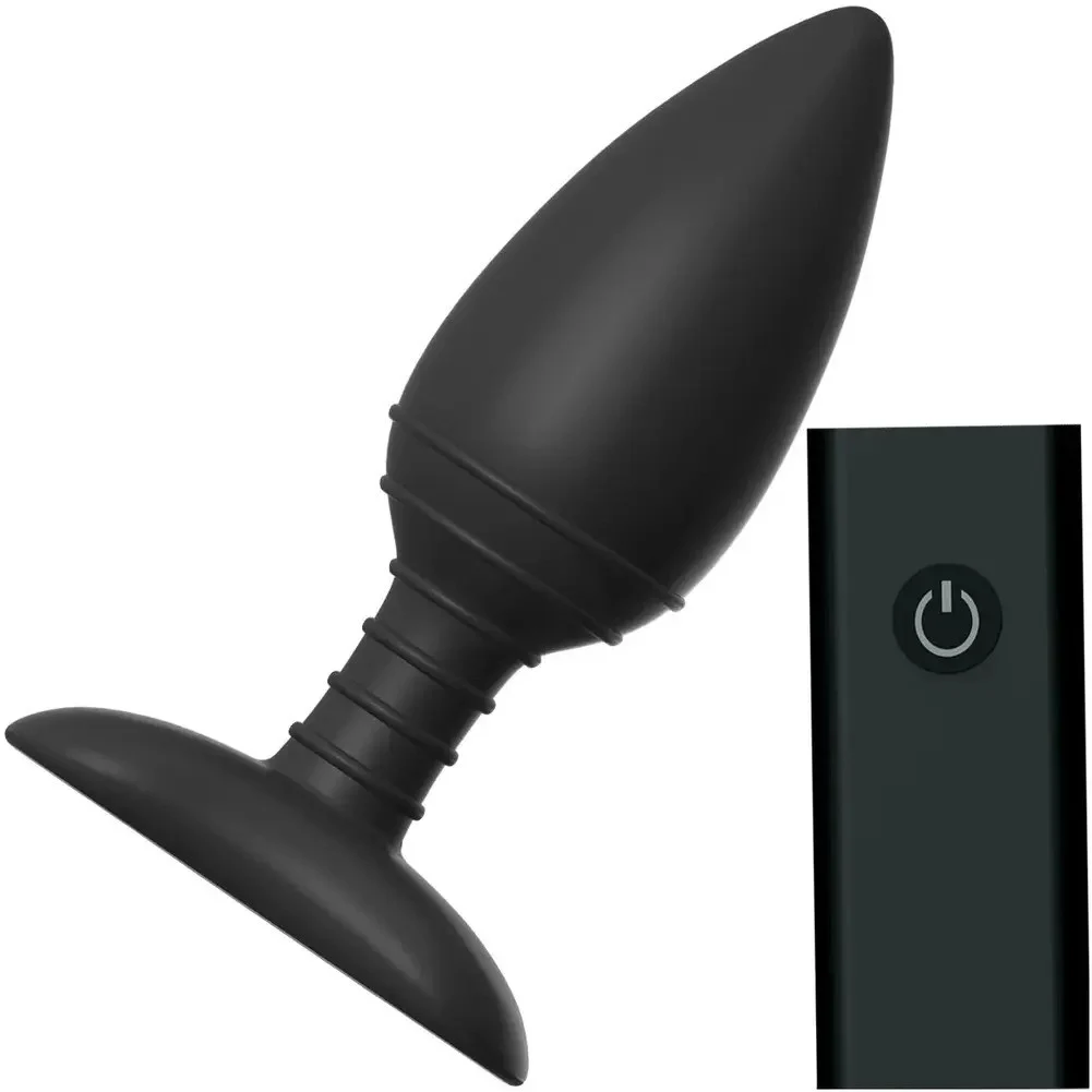 Nexus Ace Wireless Remote USB Rechargeable Butt Plug, 5.5", Black
