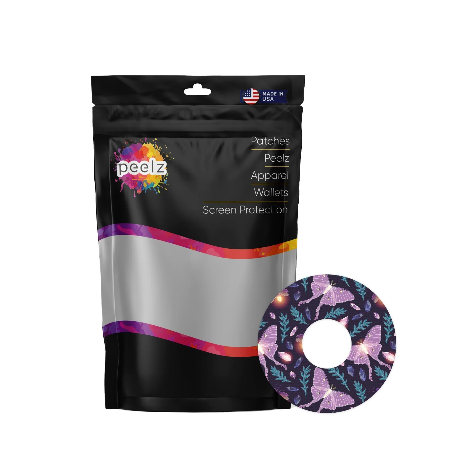 Night Garden Patch Tape Designed for the FreeStyle Libre 3 Plus & Lingo